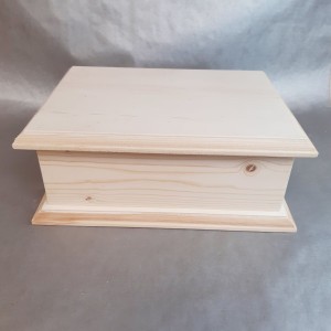 Caja pino un cajon con tapa | TOPAZ