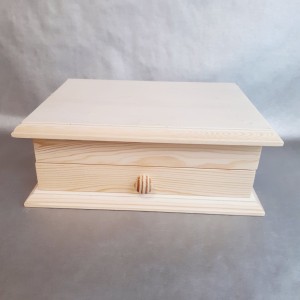 Caja pino un cajon con tapa | TOPAZ