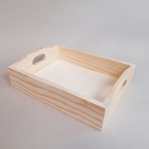 Bandeja pequeña de pino para pintar o decorar | TOPAZ