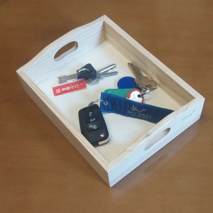 Bandeja pequeña de madera para pintar