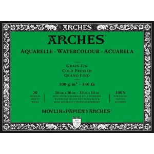 Bloc de acuarela Arches tamaño grande. En Madrid capital