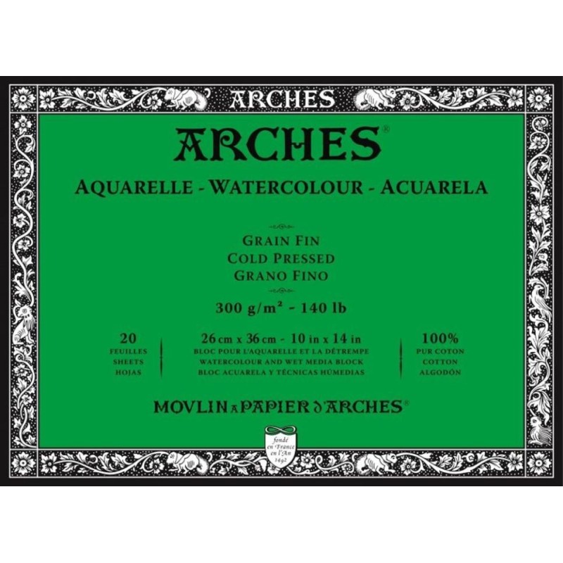 Bloc de acuarela Arches tamaño grande. En Madrid capital