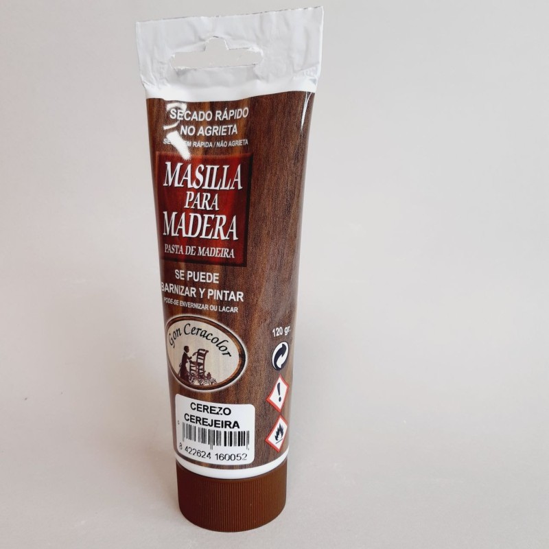 plaste para madera color cerezo