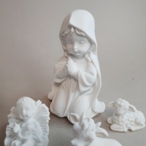 Figura de resina para pintar Virgen María