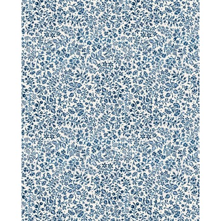 Papel decoupage TASS 50x70 - Motivo florecillas azules - TOPAZ