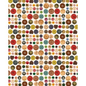 Papel decoupage con motivo de botones