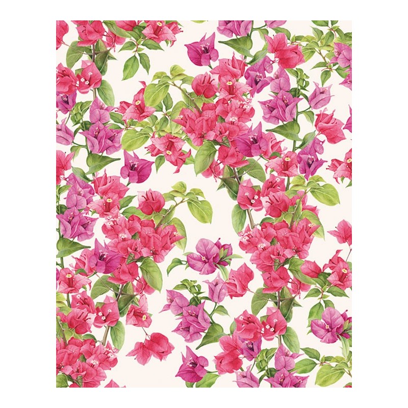 Papel decoupage con motivo de Buganvilla