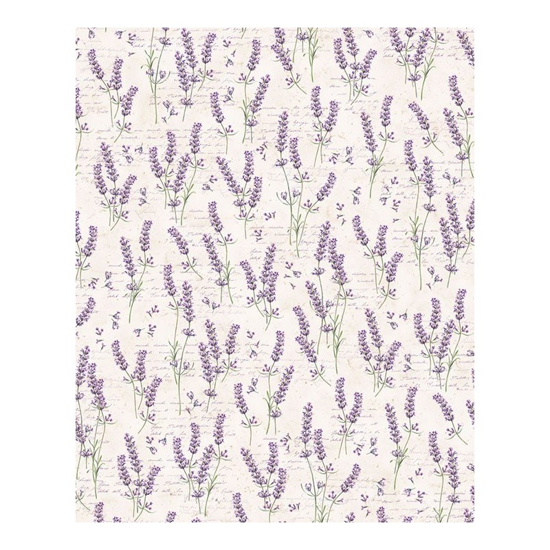 Papel decoupage motivo planta lavanda