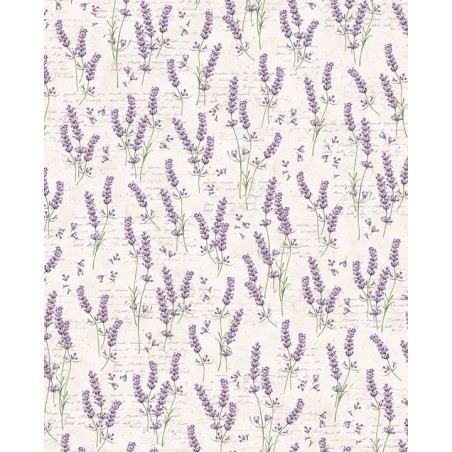 Papel decoupage motivo planta lavanda