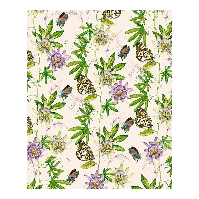 Papel decoupage TASS 50x70 - Motivo Flores y mariposas - TOPAZ