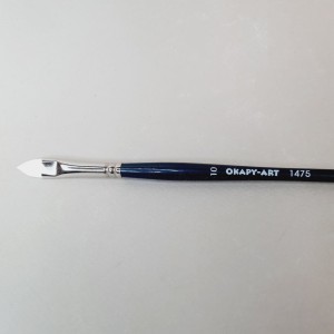 Pincel lengua de gato de fibra. Barato, bueno y versátil