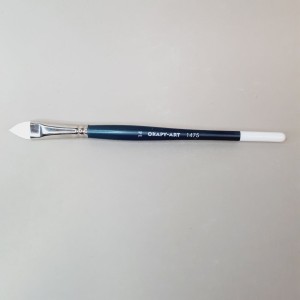 El ancho del pincel se mide en el extremo de la virola