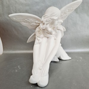 Figura de escayola Ninfa Sentada frente