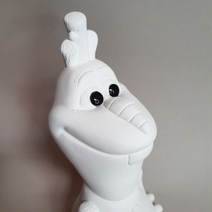 Muñeco de nieve Olaf detalle cara