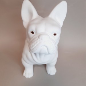Figura de escayola perro buldog