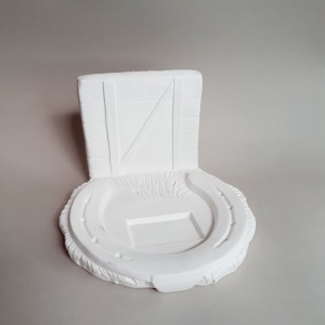 Figura de escayola sujetalibros caballo - pieza inferior