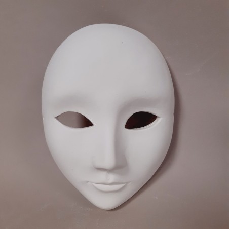 Mascara de escayola lisa