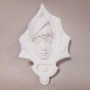 Máscara de escayola para pintar modelo turbante | Topaz