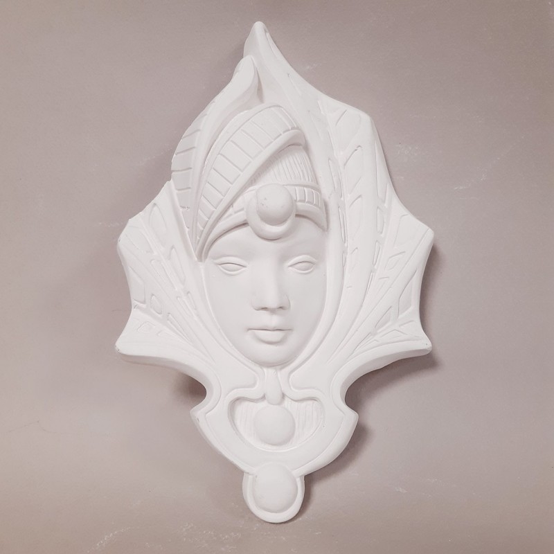 Máscara de escayola para pintar modelo turbante | Topaz