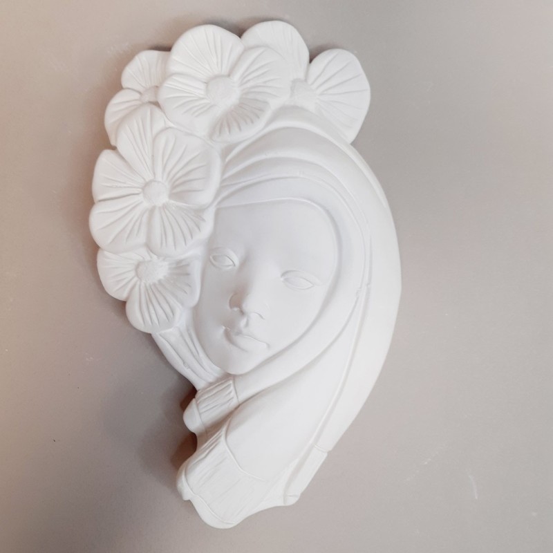 Máscara de escayola modelo flores