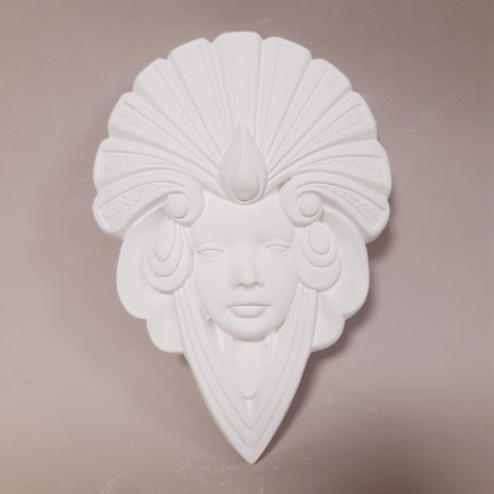 Máscara de escayola egipcia modelo pendientes