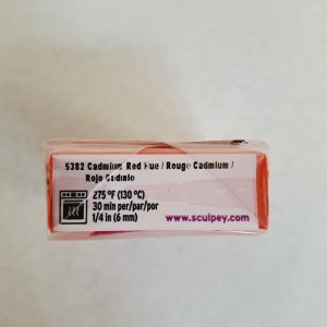 Arcilla para modelar rojo cadmio