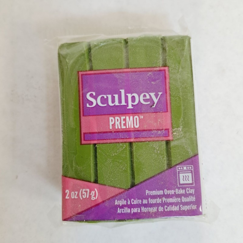 arcilla de modelado verde oliva