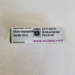 Premo Sculpey arcilla de modelado verde oliva |TOPAZ