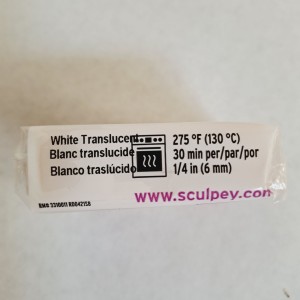 Pasta de modelar Blanco Traslúcido