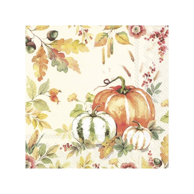Servilletas estampadas amor de calabaza
