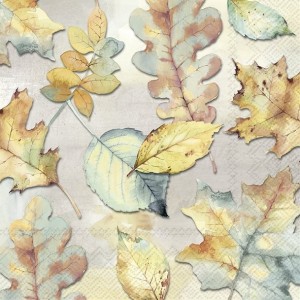 20 Servilletas elegantes para decoupage Favorite leaves IHRL | TOPAZ