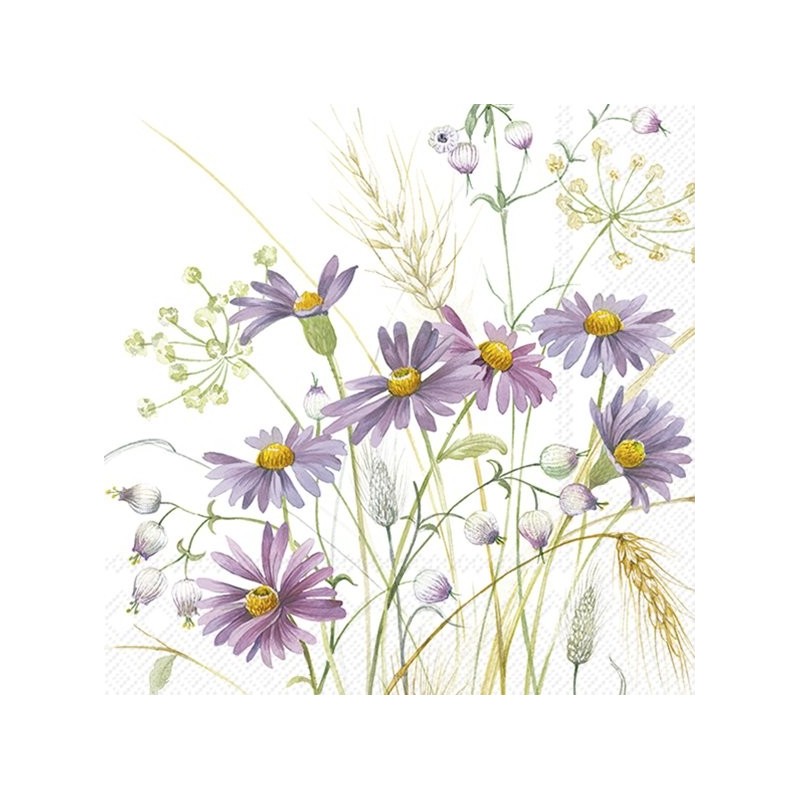 servilletas con flores