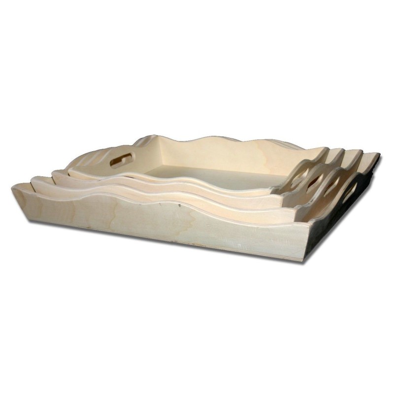 Bandeja de madera para pintar