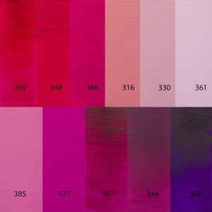 Pintura acrílica Amsterdam gama rosas y violetas tubos 120 ml | TOPAZ