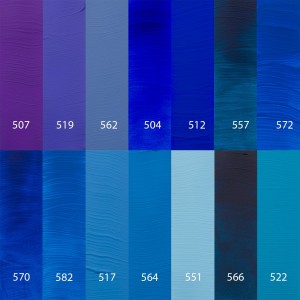 Pintura acrílica Amsterdam - Gama de colores azules