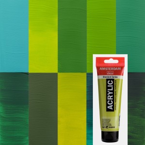 Pintura acrílica Amsterdam - gama de colores verdes