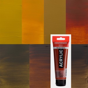 Pintura acrílica Amsterdam - gama de ocres y tierras