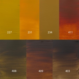 Pintura acrílica Amsterdam - paleta de colores ocres y tierras