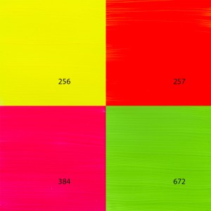 Pintura acrílica Amsterdam . paleta de neones