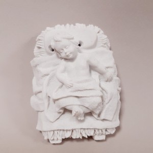 Belén para decoración navideña de resina blanca | Topaz