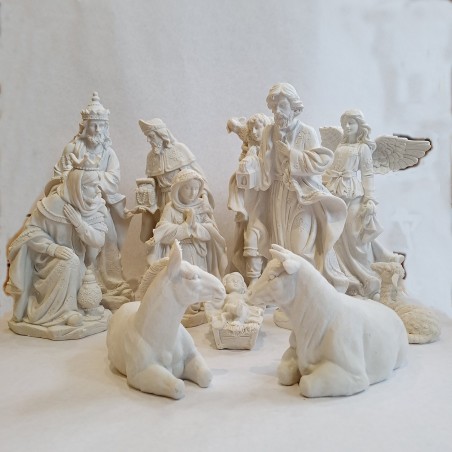 Belen para pintar 11 piezas en poliresina