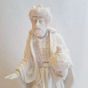 Belen para pintar - detalle Rey Mago