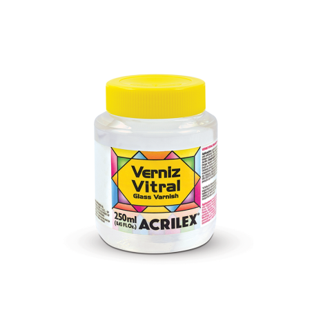 Barniz para vidrio vitral acrilex 250 ml