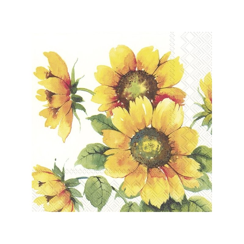 Servilletas decoupage girasoles