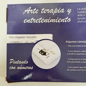 Pintar por números - Noche estrellada - detalle de contenido