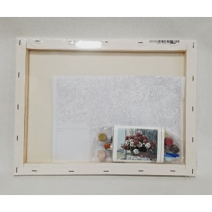 Pintando con números - Flores en la ventana - detalle contenido