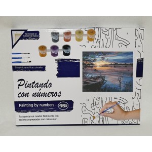Pintar por números - Atardecer en la Albufera
