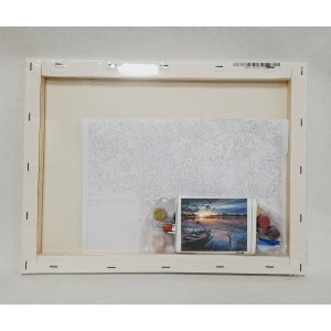 Pintar por números - Atardecer en la Albufera - detalle de contenido