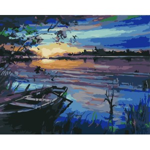 Pintar por números - Atardecer en la Albufera