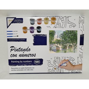 Colorear por números - Paisaje fluvial